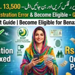 BISP Registration Error Fixed in 2026: How to Finally Become Eligible for Rs. 13,500 Benazir Kafaalat Payment
