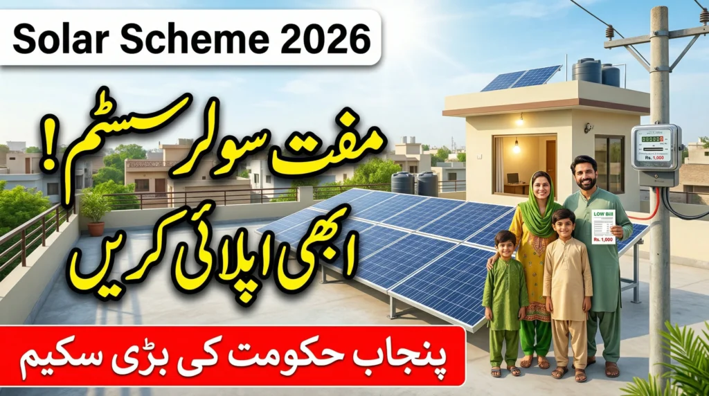 CM Punjab Roshan Gharana Solar Scheme 2026: Get Free Solar Panels