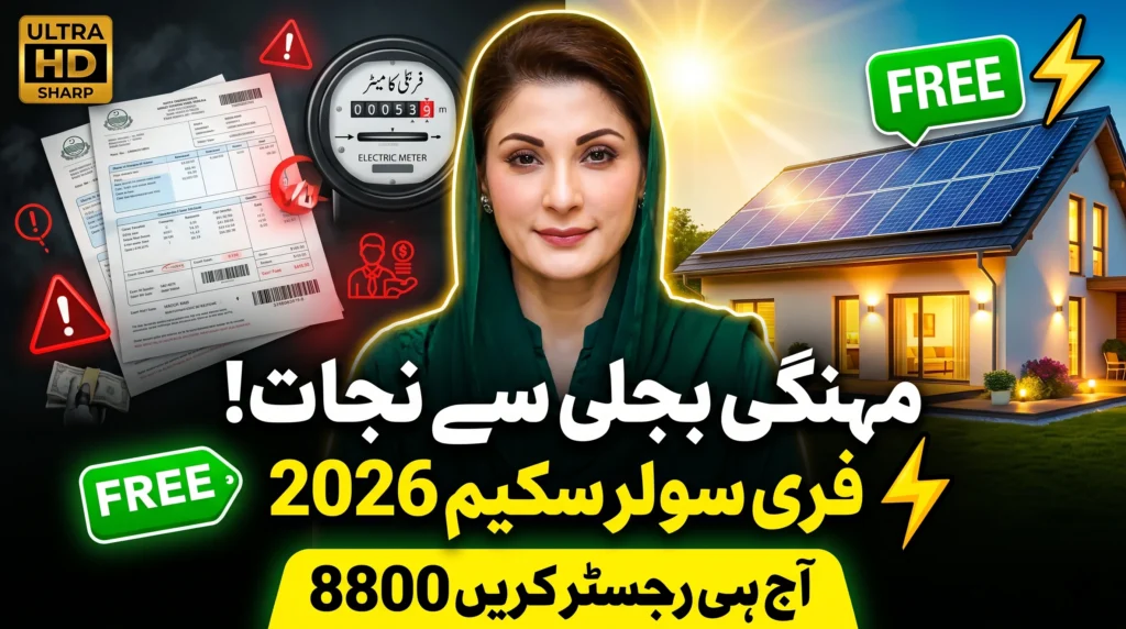 CM Punjab Free Solar Panel Scheme 2026 – Apply via 8800 Before It’s Too Late!