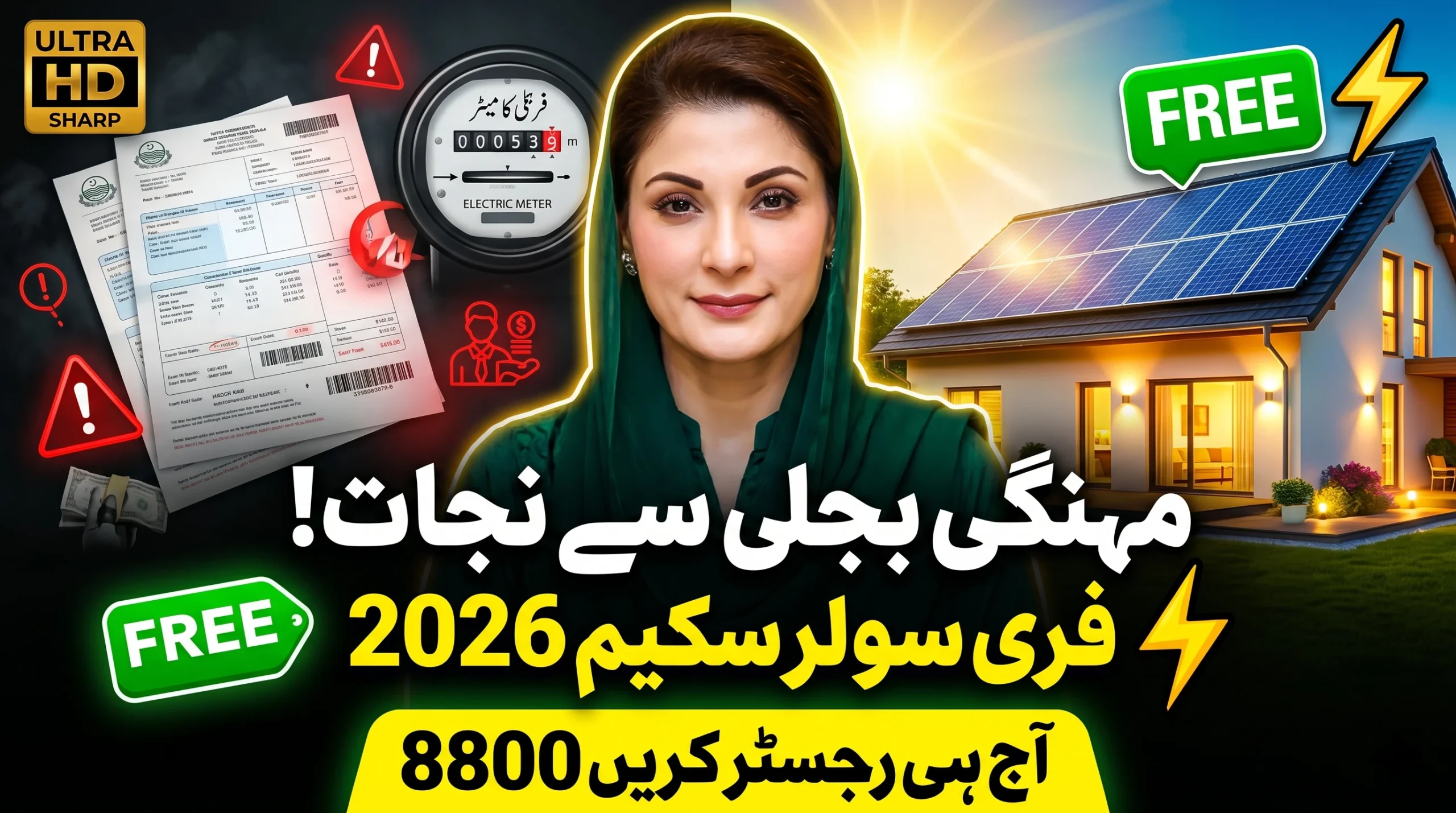 CM Punjab Free Solar Panel Scheme 2026 – Apply via 8800 Before It’s Too Late!