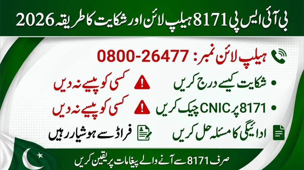 BISP 8171 Helpline 2026: How to File Complaint & Get Payment Issues Resolved Fast