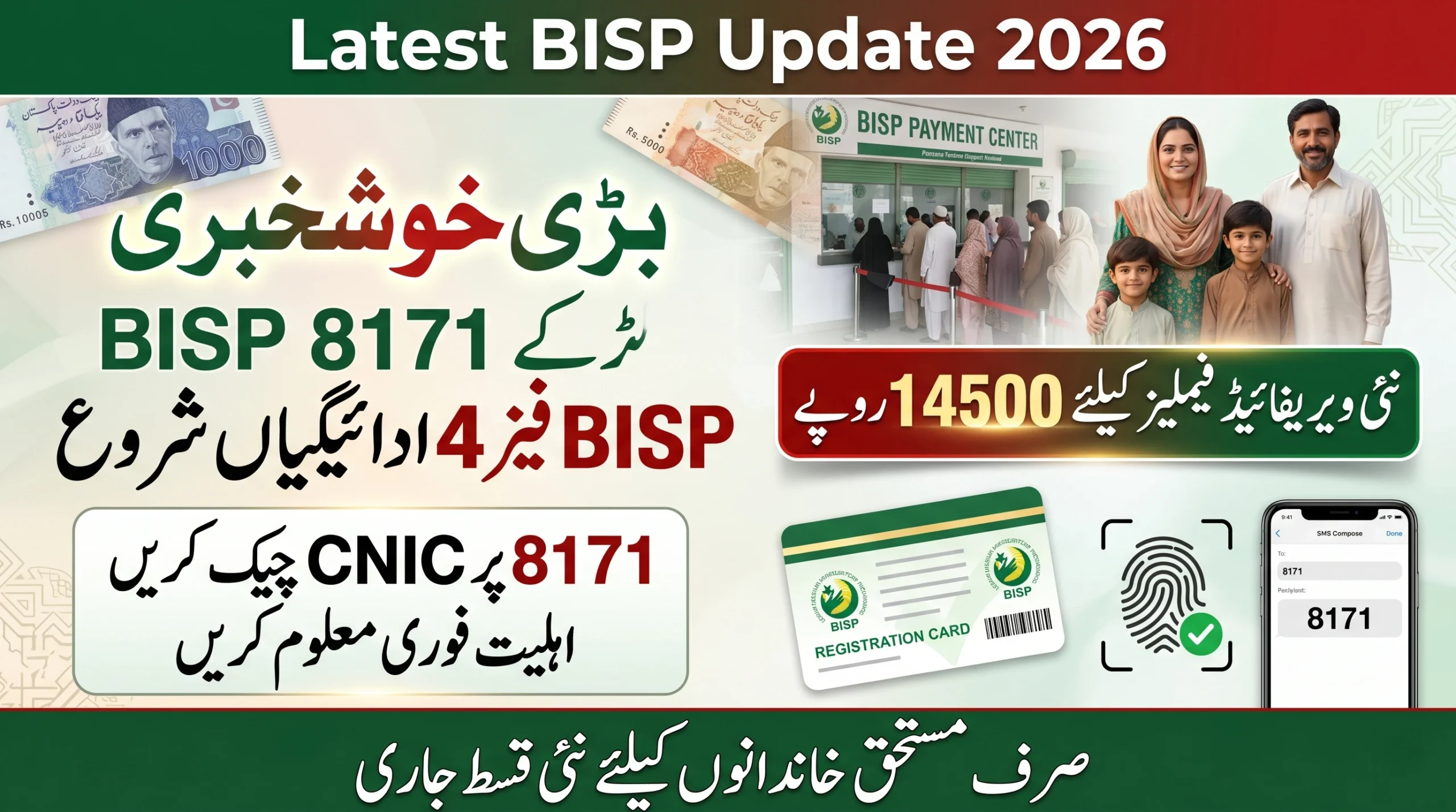 BISP 8171 Phase 4 Payments Started for Newly Verified Families in Pakistan 2026