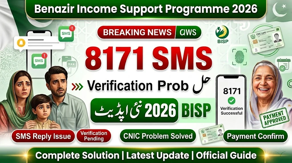 BISP 8171 SMS Verification Problem Solution 2026 – Fix No Reply & Pending Status Fast