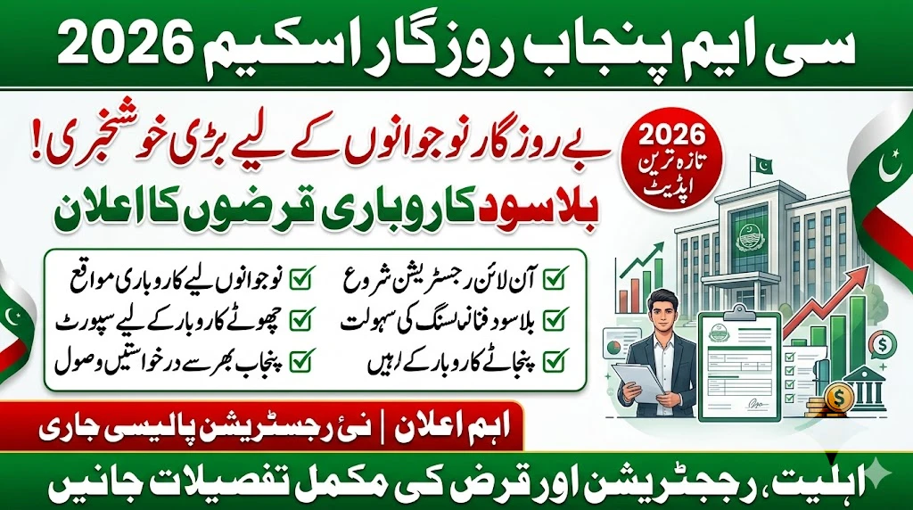 CM Punjab Rozgar Scheme 2026 Registration Starts – Check Eligibility, Loan Details & How to Apply